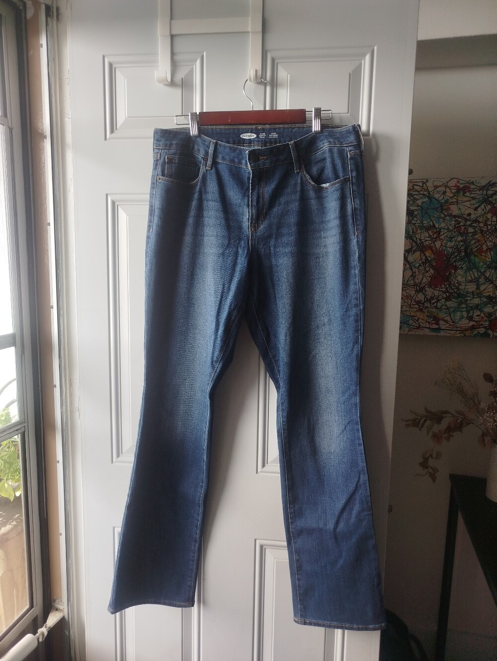 Old Navy Women's Blue Bootcut Jeans - Dark Wash